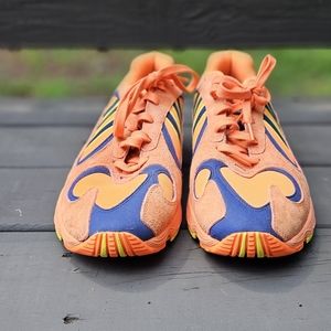 Adidas Yung 1 Hi Sneakers Tennis Athletic Shoes Orange Blue Mens Sz 12 Gym Run